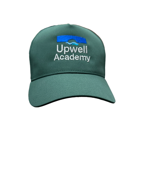 Bottle Green Hat with Upwell Embroidery