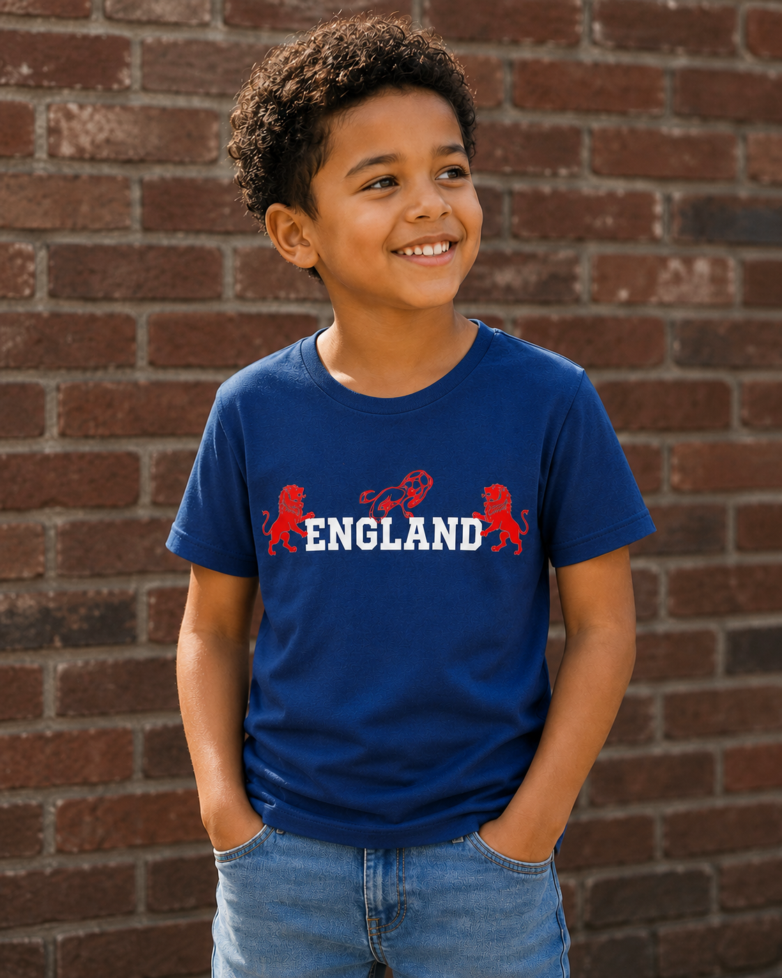 England Promo Kids T-Shirt in Navy