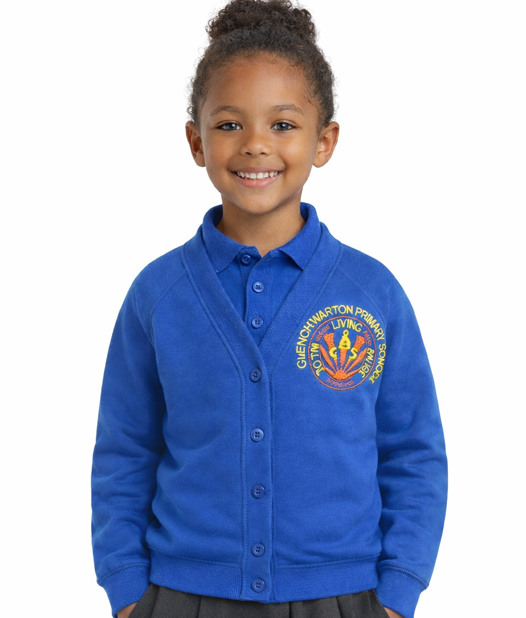 Royal Cardigan with Clenchwarton Embroidered Logo