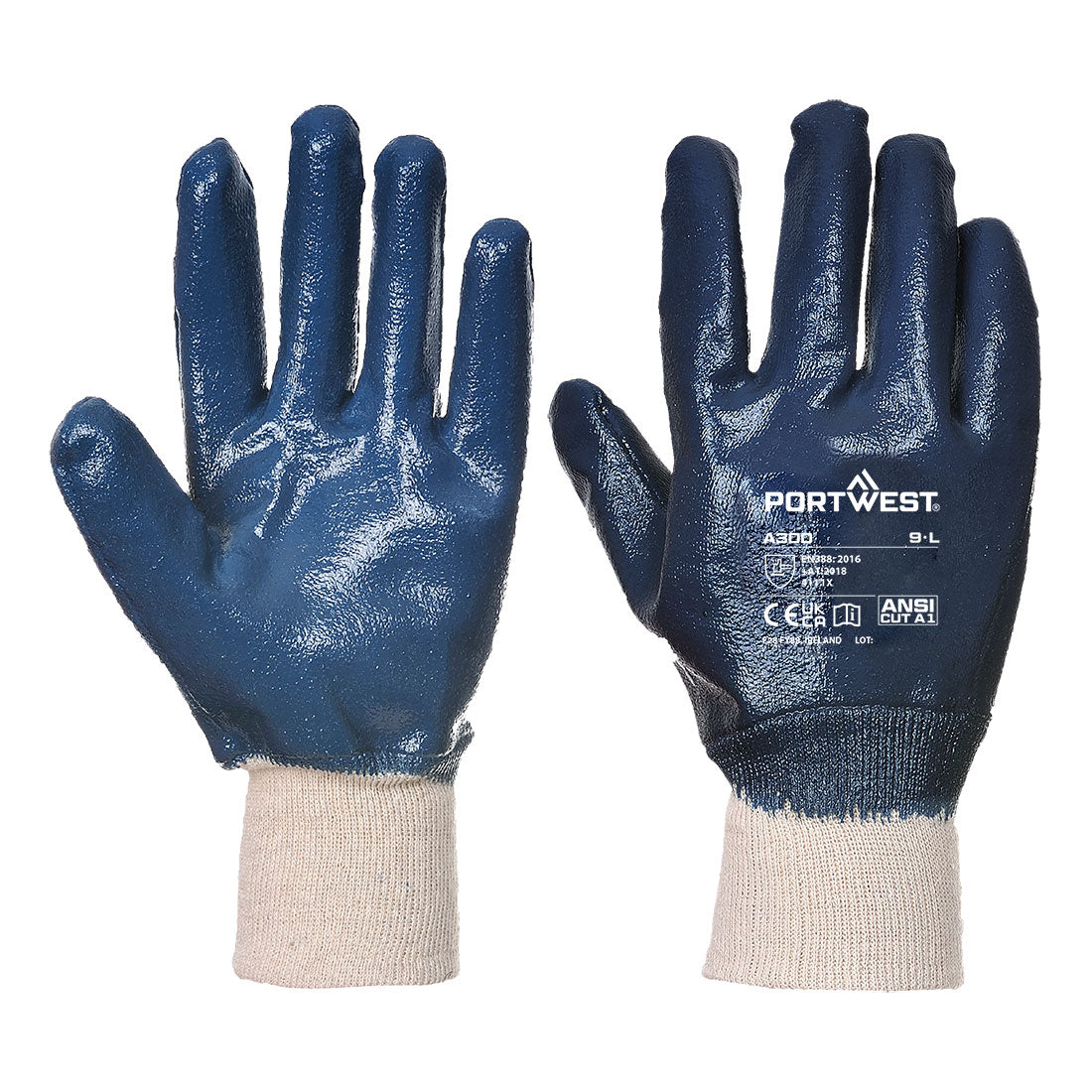Portwest Nitrile Knitwrist Glove (A300)