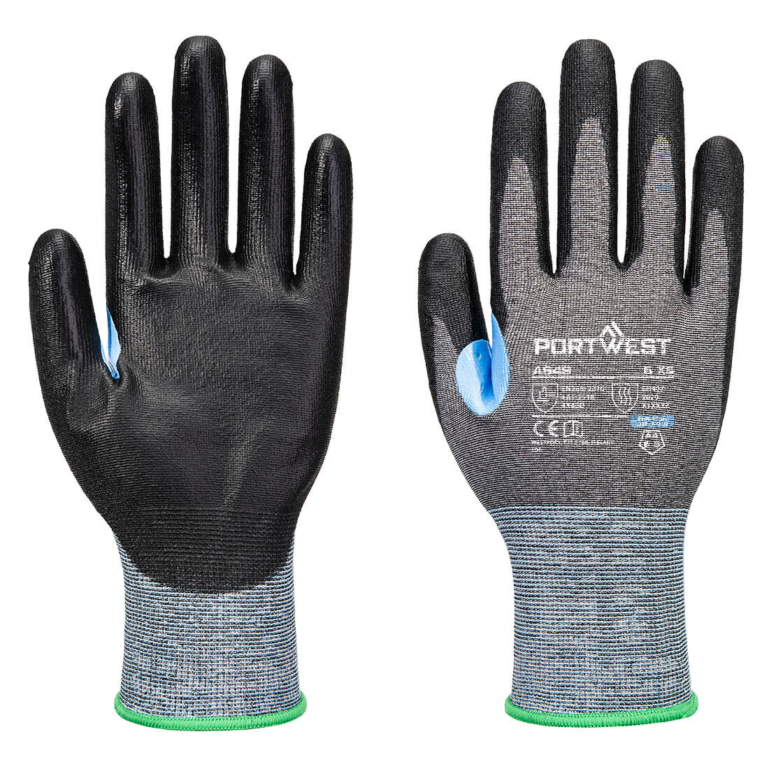 Portwest CS Cut D21 PU Glove Grey/Black (A649)
