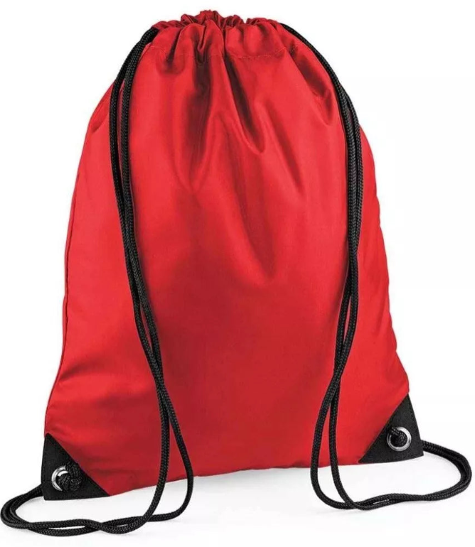 Red PE Bag with Brancaster Printed Logo
