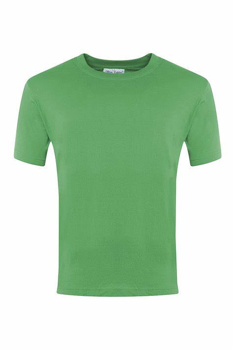Green PE T-Shirt with Nelson Printed Logo