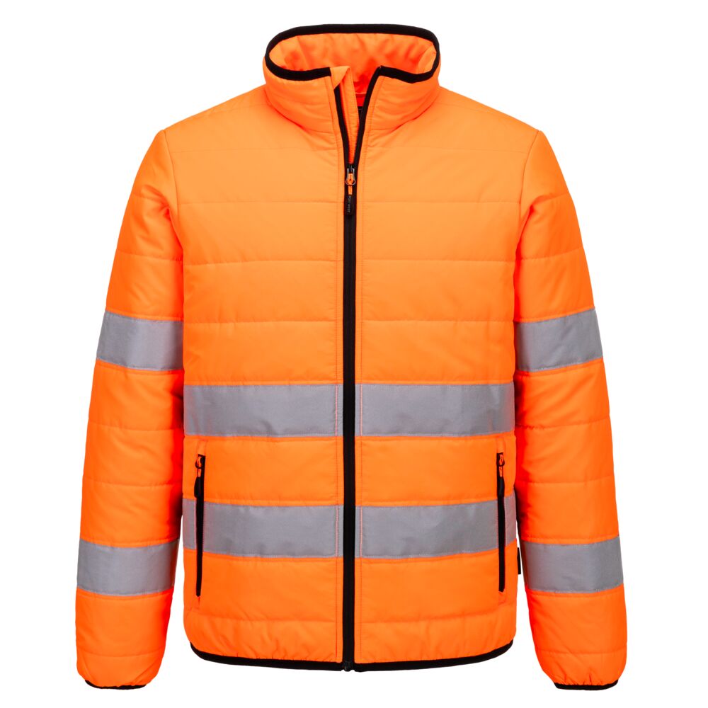 Portwest Hi-Vis Baffle Jacket Orange/Black (S617)