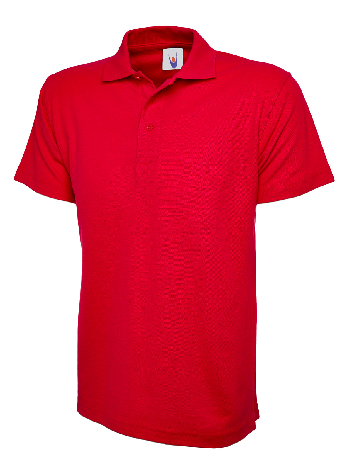 Red Polo Shirt with Easton Embroidered Logo and Horticulture Back Print