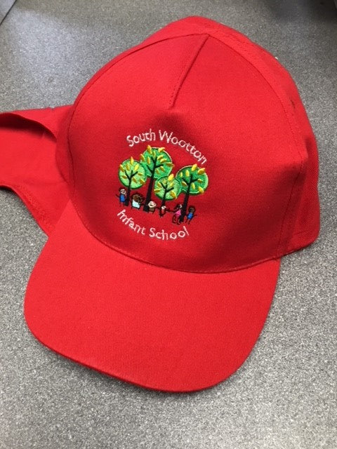 Red Legionnaire Hat with South Wootton Infants Embroidery