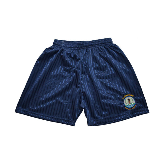 Navy Shadow Shorts with Gaywood Embroidery