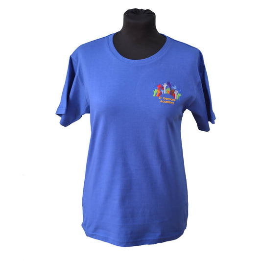 Royal T-Shirt with St Germans Embroidery