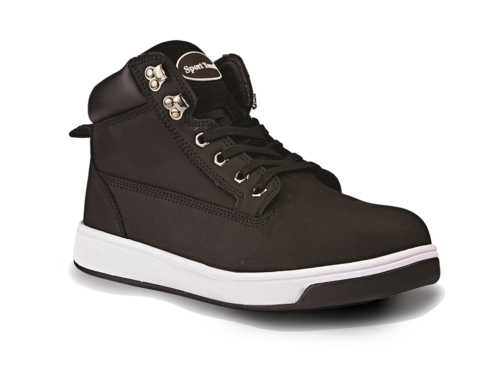 Nubuck Sneaker Boot Black (ST281)