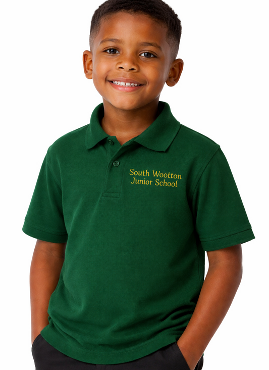 Bottle (Windsor) PE Polo Shirt with South Wootton Junior Printed Logo