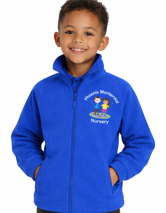 Royal Microfleece with Phoenix Montessori Embroidered Logo