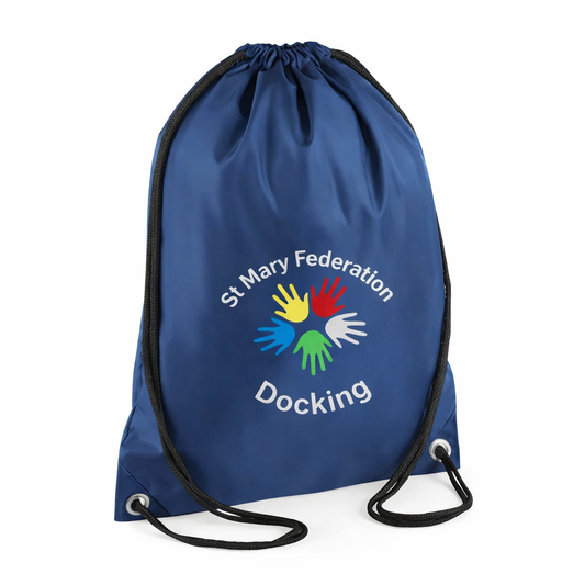 Navy PE Bag with Docking Printed Logo