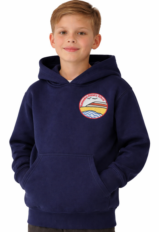 Navy PE Hoodie with Hunstanton Embroidered Logo