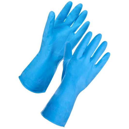Multicare Rubber/Latex Glove Blue (HMAB)