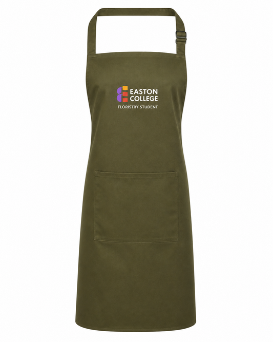 Apron With Front Pocket With Easton Logo and Floristry Student Print