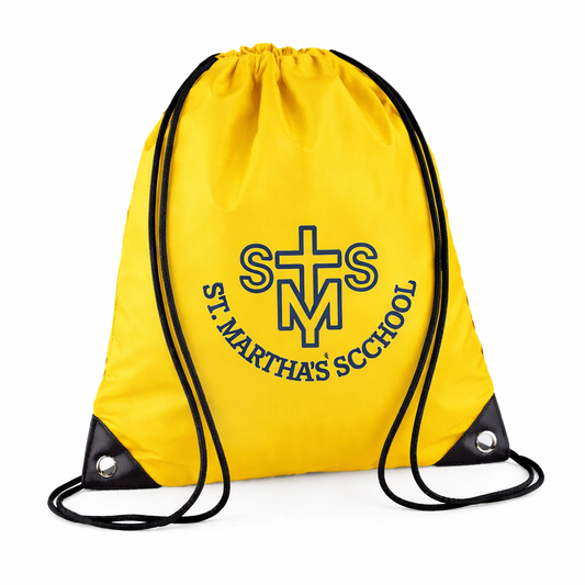 Yellow PE Bag with St. Martha's School Printed Logo