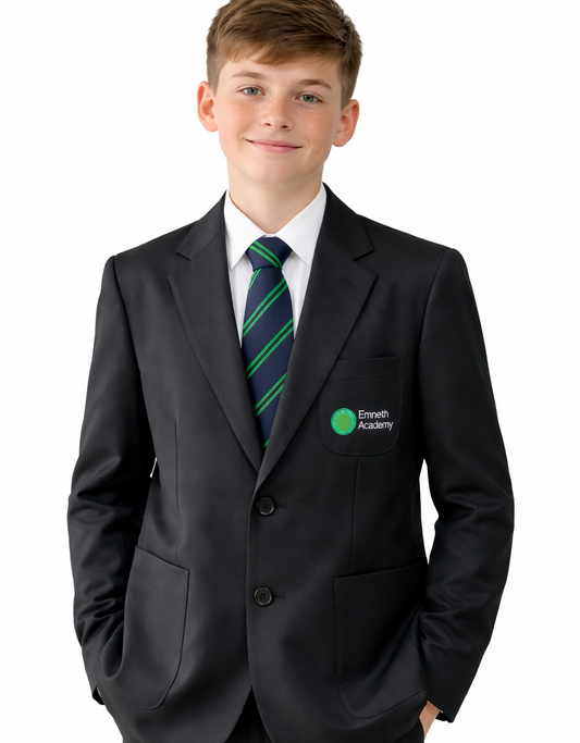 Black Blazer with Emneth Embroidered Logo