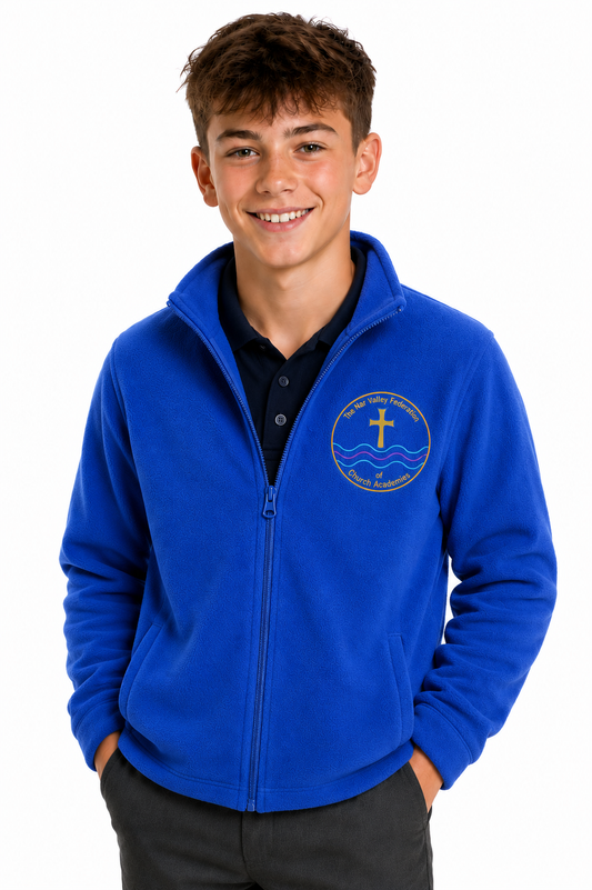 YEAR 6 Royal Microfleece with Nar Valley Federation Embroidered Logo