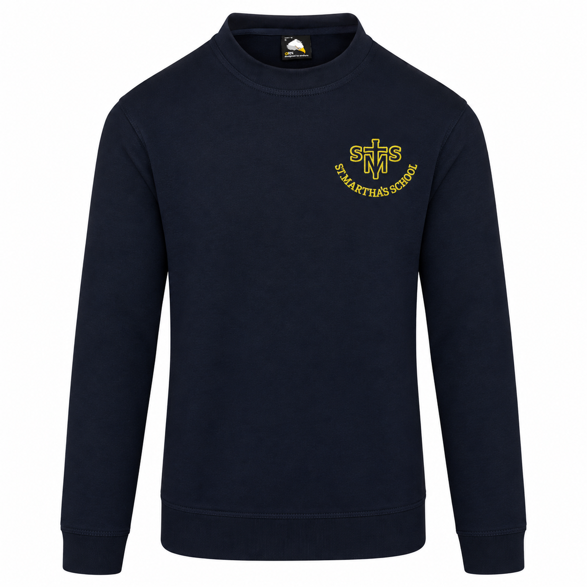 STAFF Navy Kite Sweatshirt with St Martha's Embroidered Logo (1250)