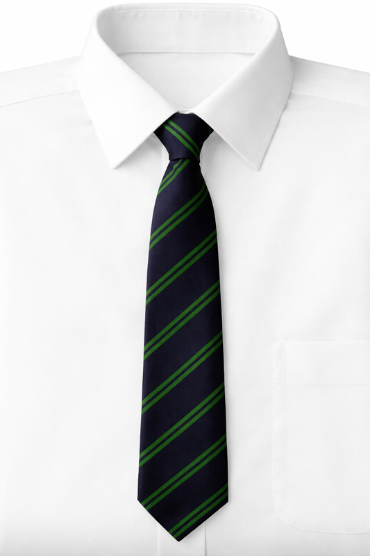 Emneth Navy/Green Stripe Tie