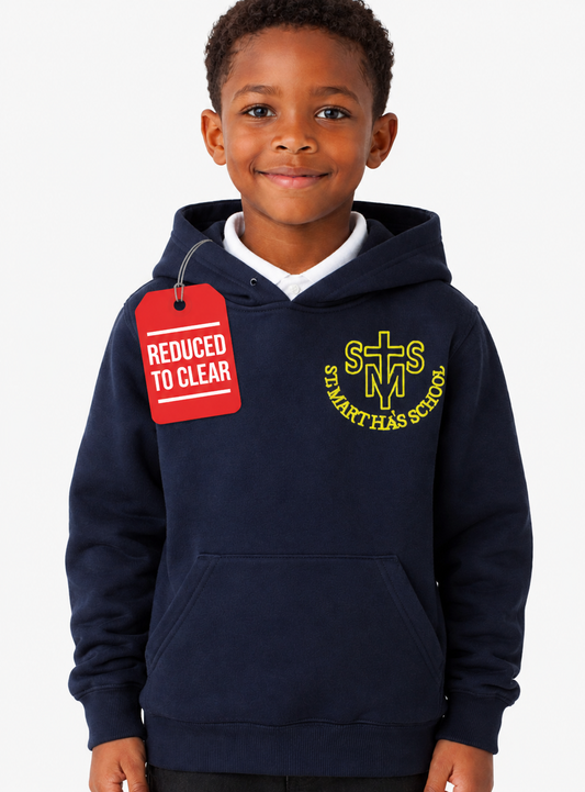 CLEARANCE: Navy PE Hoodie with St Martha's Embroidered Logo