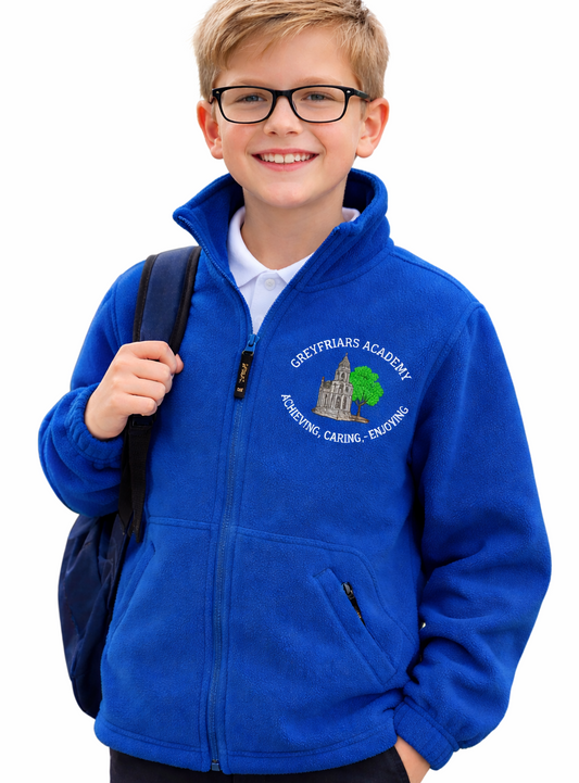 Royal Microfleece with Greyfriars Embroidered Logo