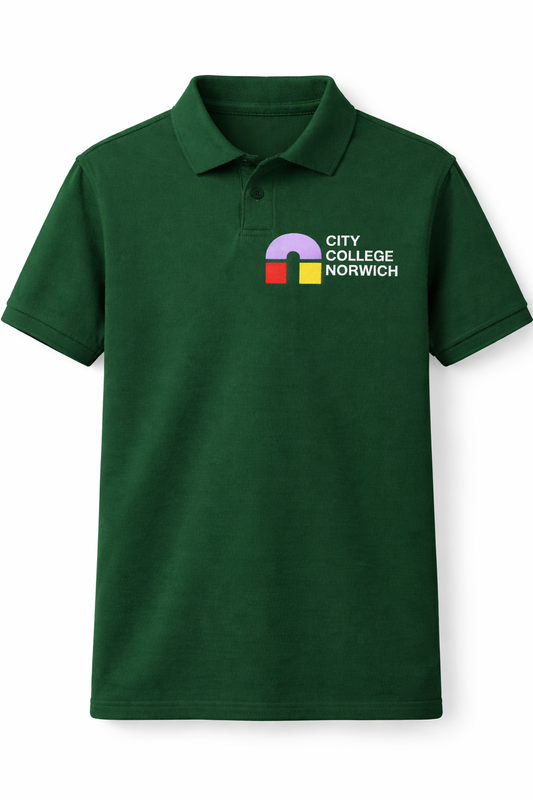 Bottle Green Polo with CCN Printed Logo
