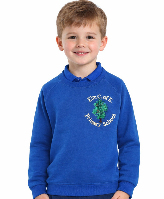 Royal Sweatshirt with Elm Embroidered Logo