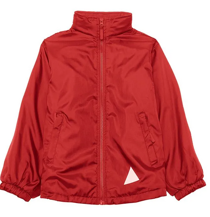 Red Eco Showerproof Jacket with Blenheim Embroidered Logo