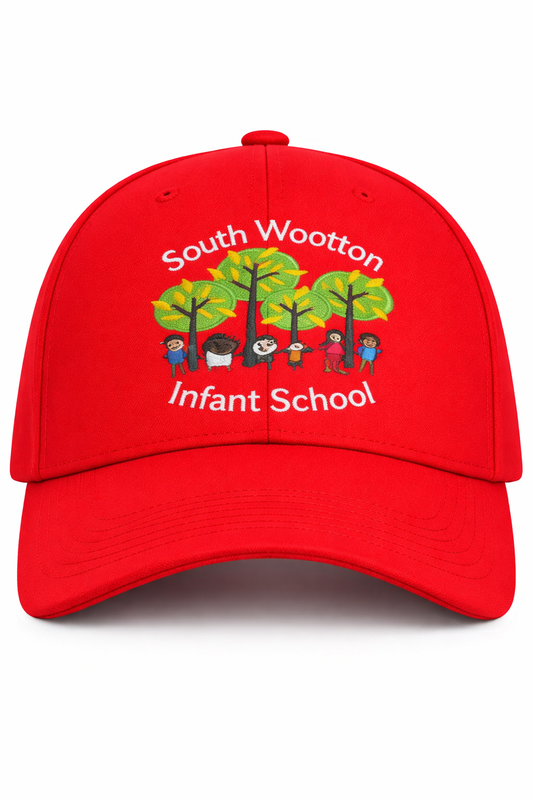 Red Cap with South Wootton Infants Embroidered Logo