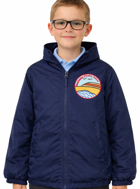 Navy Eco Showerproof Jacket with Hunstanton Embroidered Logo