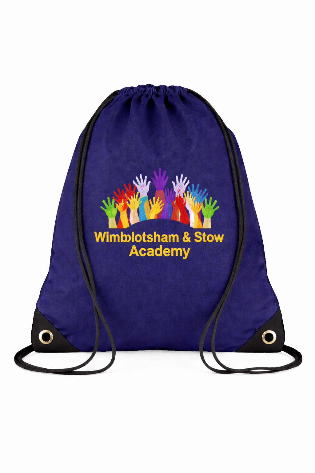 Navy PE Bag with Wimbotsham & Stow Printed Logo