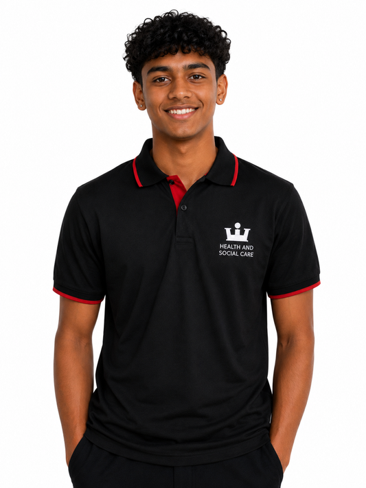 SIXTH FORM - Polo Shirt KES With Health & Social Care Embroidered Logo
