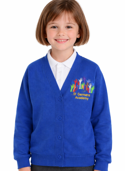 Royal Cardigan with St Germans Embroidered Logo