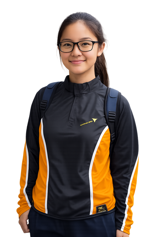 Gold/Black Reversible PE Sports (Rugby) Top with KLA Printed Logo