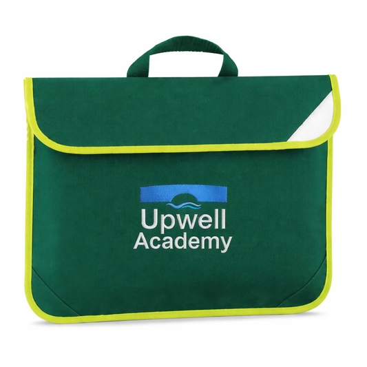 Bottle Green Book Bag with Upwell Printed Logo
