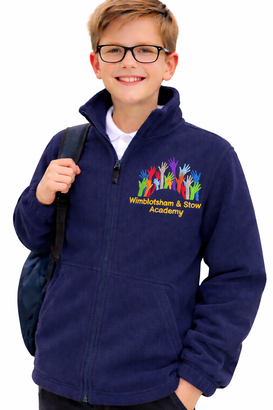 Navy Microfleece with Wimbotsham & Stow Embroidered Logo