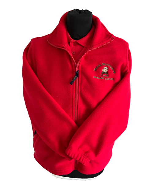 Red Micro Fleece with Ingoldisthorpe Embroidery