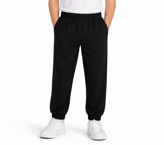 Plain Black PE Joggers