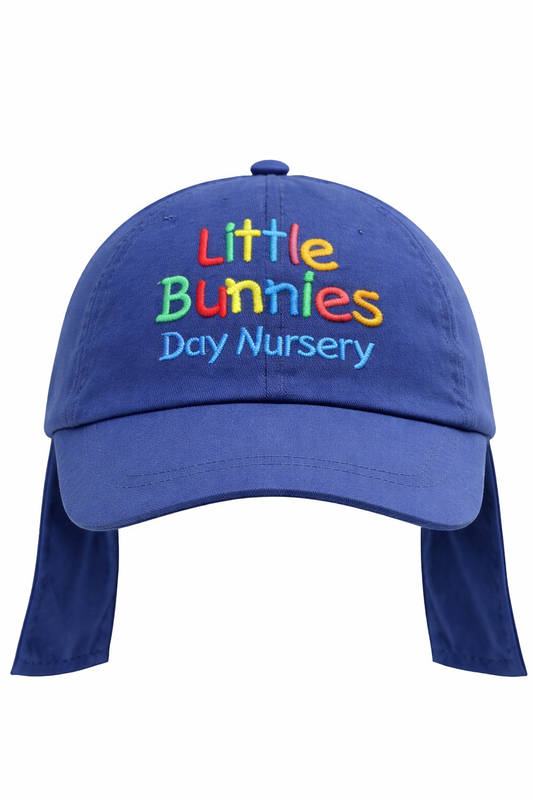 Navy Legionnaire Hat with Little Bunnies Embroidered Logo