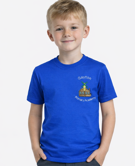 Royal (Sandringham) PE T-Shirt with Gayton Embroidered Logo