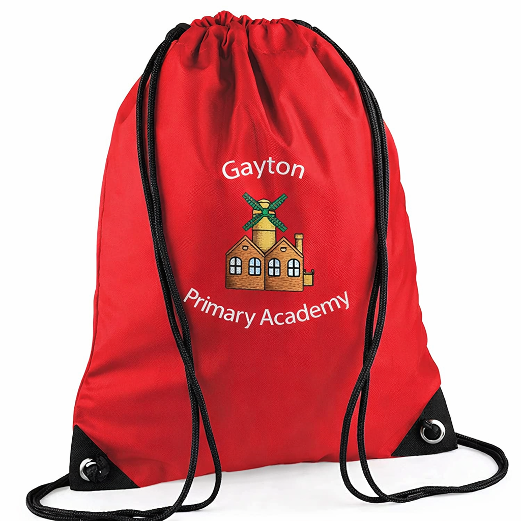 Red PE Bag with St Matthews Printed Logo