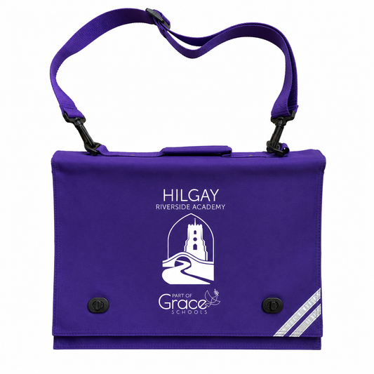Purple Book Bag with Hilgay Printed Logo