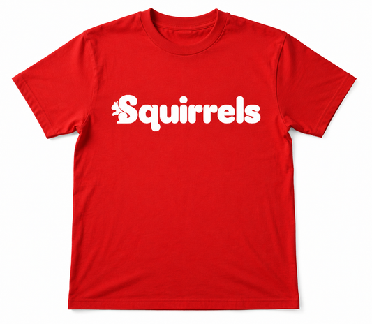 T Shirt with Squirrel's Group Printed Logo