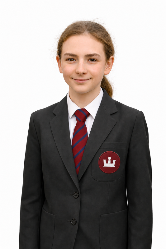 Navy Blazer with KES Embroidered Logo