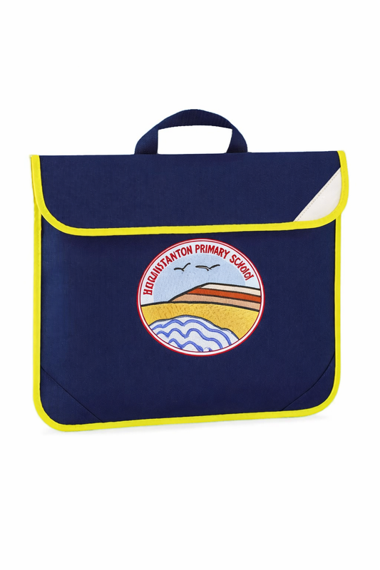 Navy Book Bag with Hunstanton Printed Logo