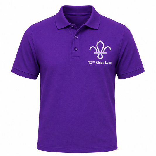 Polo Shirt with 12th King's Lynn Scout Group Embroidered Logo