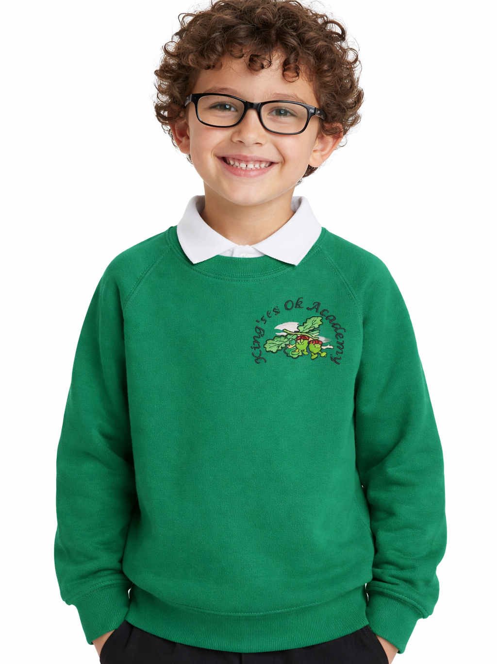 Emerald Sweatshirt with Kings Oak Embroidered Logo