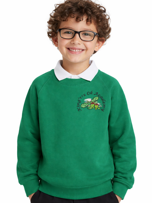 Emerald Sweatshirt with Kings Oak Embroidered Logo