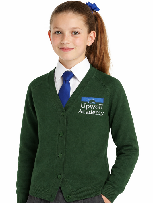 Bottle Cardigan with Upwell Embroidered Logo